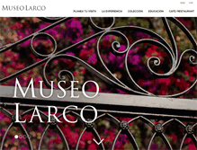 Tablet Screenshot of museolarco.org